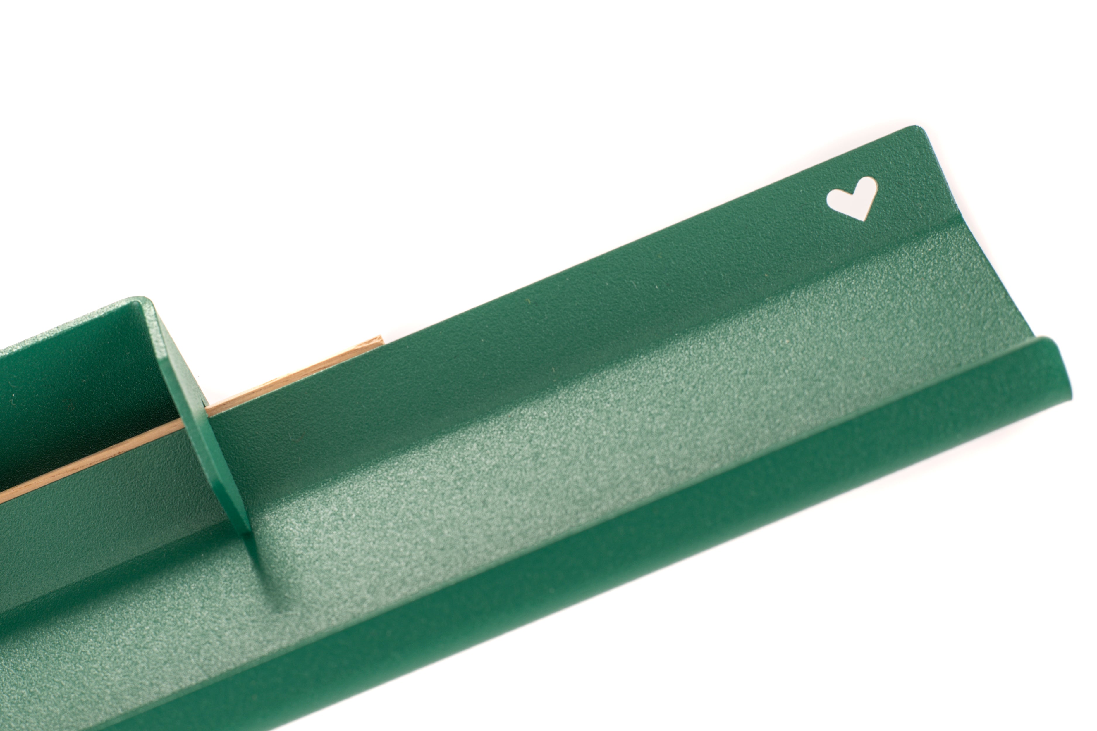 Wandplank groen met hart
