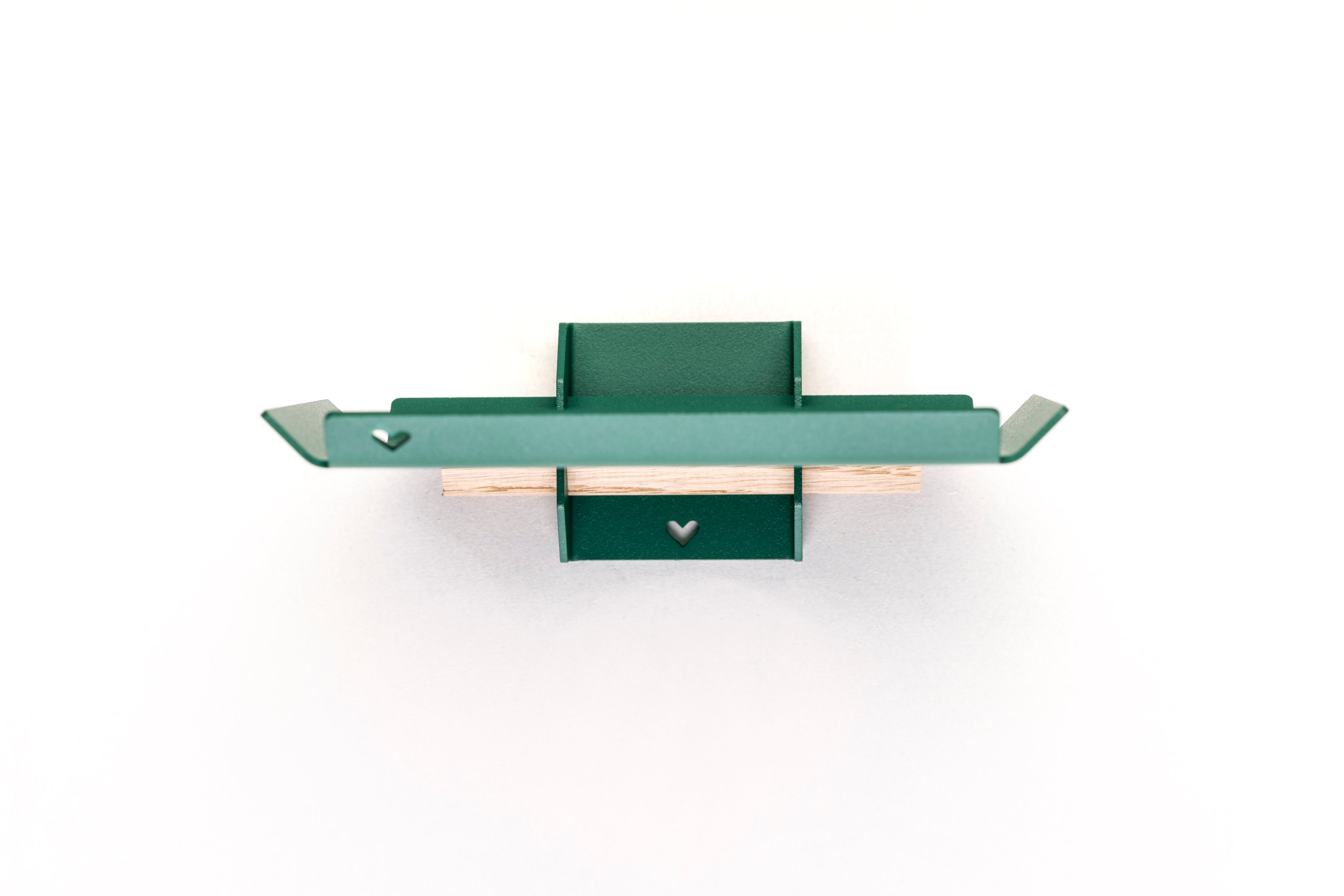 Studio Mippe tray small met wandbeugel in groen vooraanzicht 